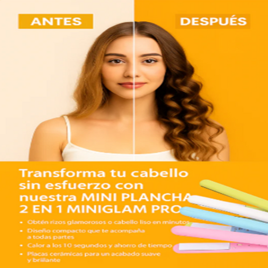 MINI PLANCHA 💇✨✨ 2 EN 1 DE CARTERA