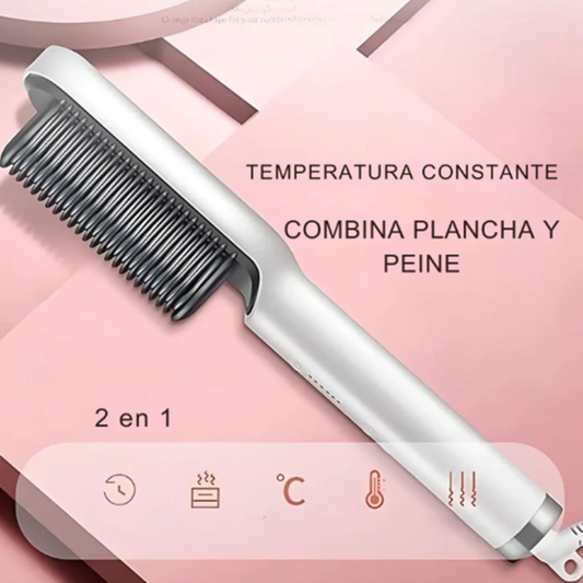 ✨Cepillo Alisador 2en1 –Peina y Alisa tu cabello en una sola pasada✨