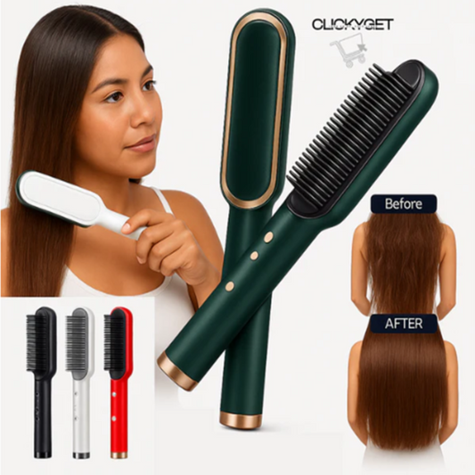 ✨Cepillo Alisador 2en1 –Peina y Alisa tu cabello en una sola pasada✨