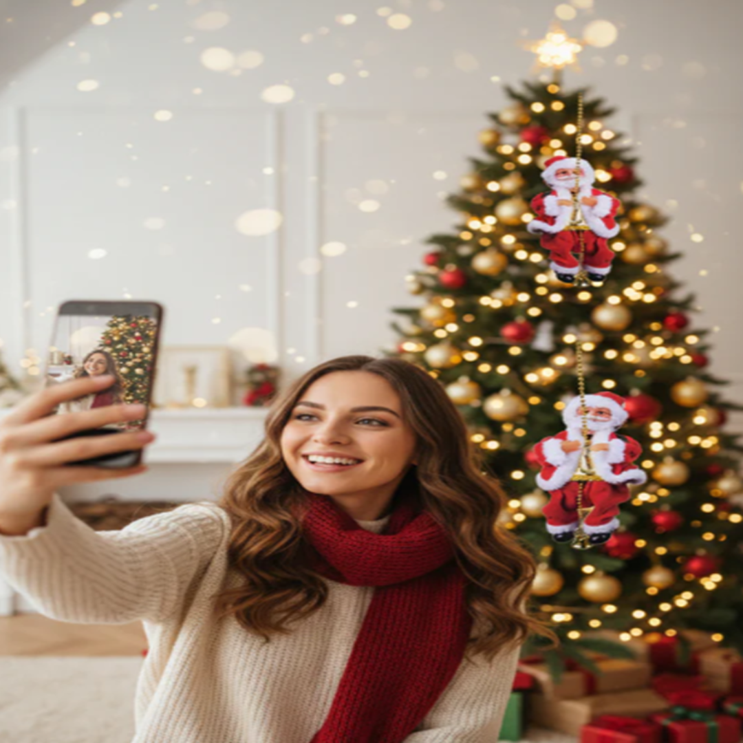 🎅🏻 PAPÁ NOEL ESCALADOR // Magia que Cobra Vida en tu Hogar 🎄🎁