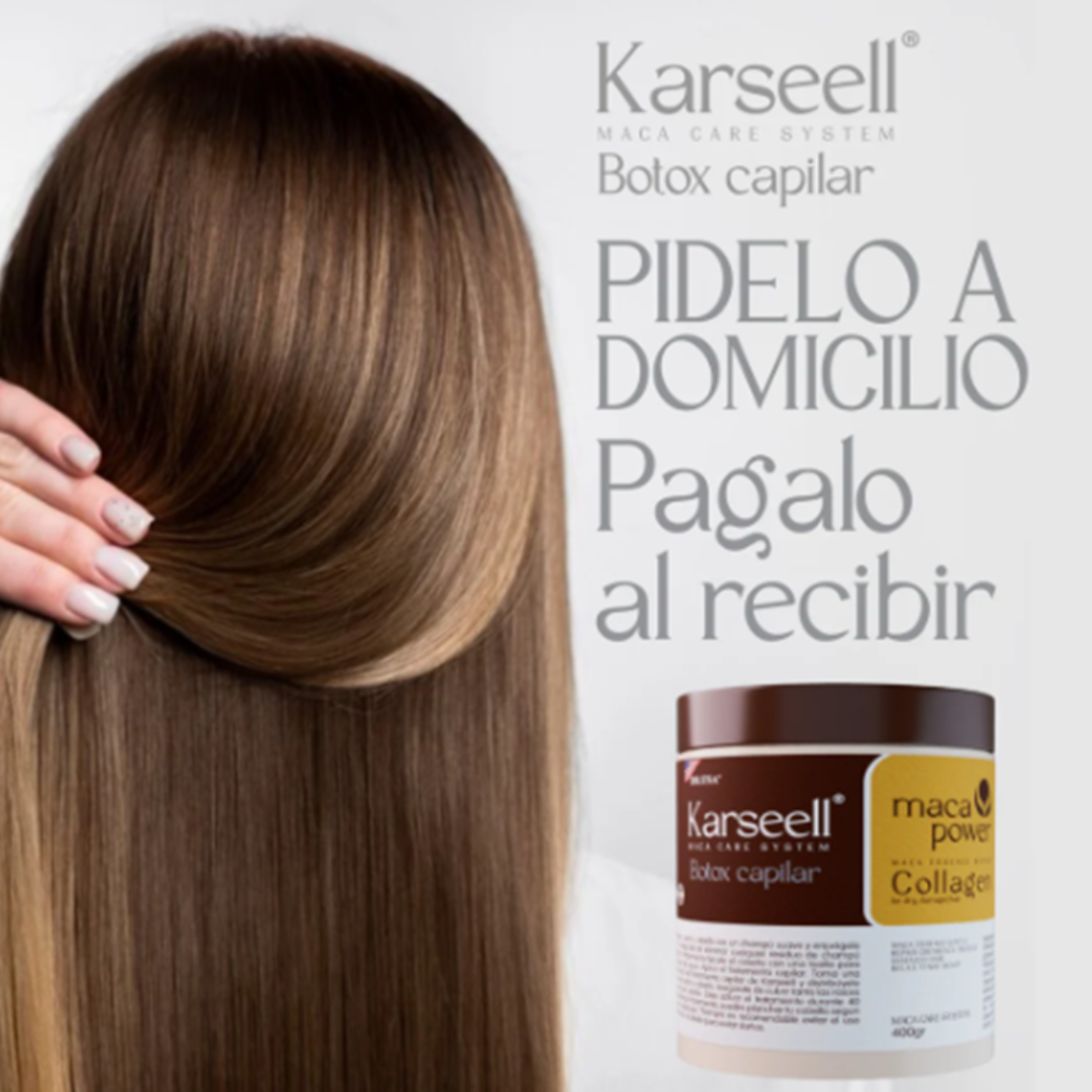 MASCARILLA BOTOX CAPILAR KARSEELL 🌱SENSACIÓN DE SUAVIDAD ✨(ALTERNATIVO)