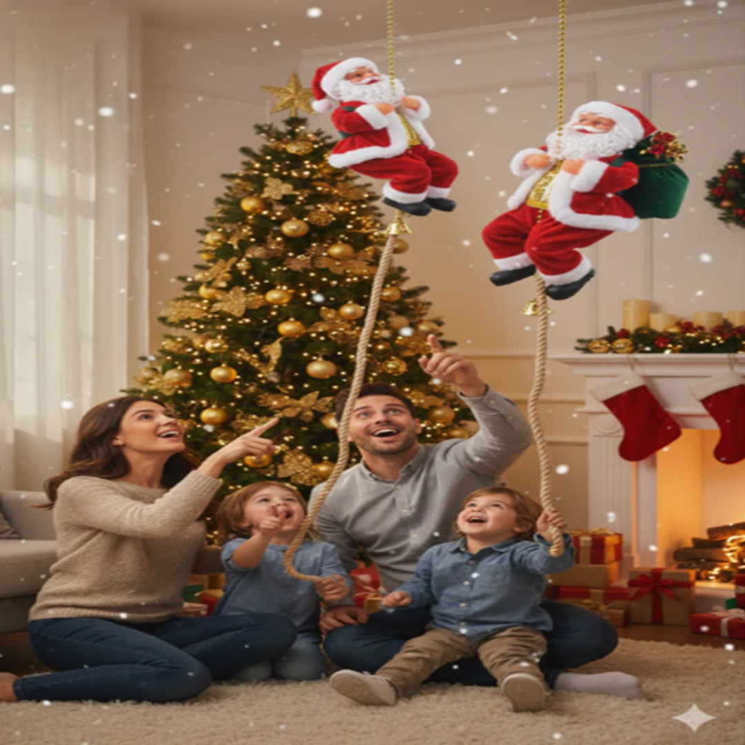 🎅🏻 PAPÁ NOEL ESCALADOR // Magia que Cobra Vida en tu Hogar 🎄🎁