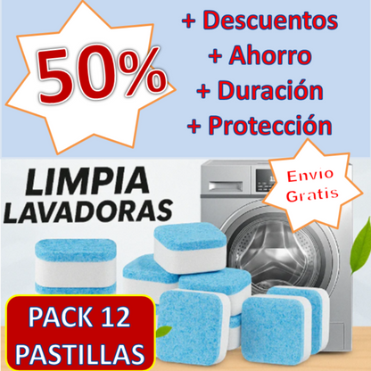 CLEANING TABLETS™ //💦 12 Pastillas para una Limpieza profunda de su lavadora💦